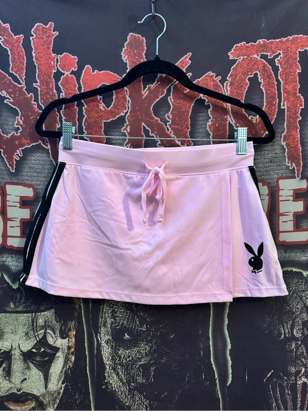 PLAYBOY Black & Pink Drawstring Skirt